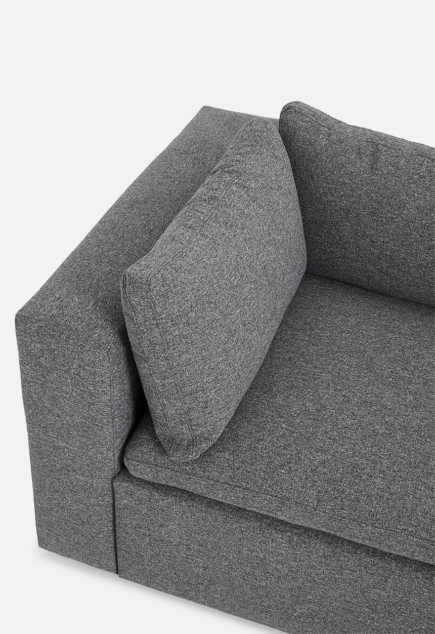 Sixth Floor - Halo modular chaise - grey
