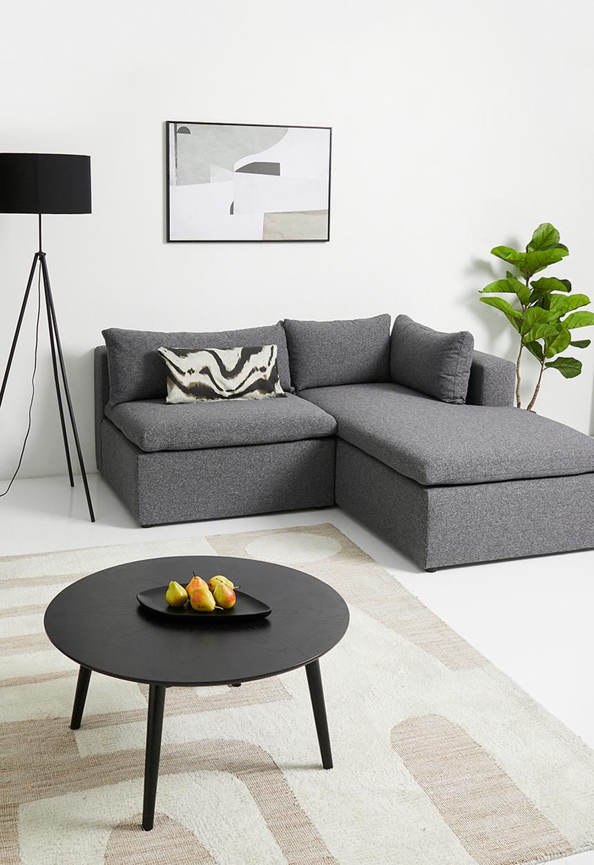 Sixth Floor - Halo modular chaise - grey