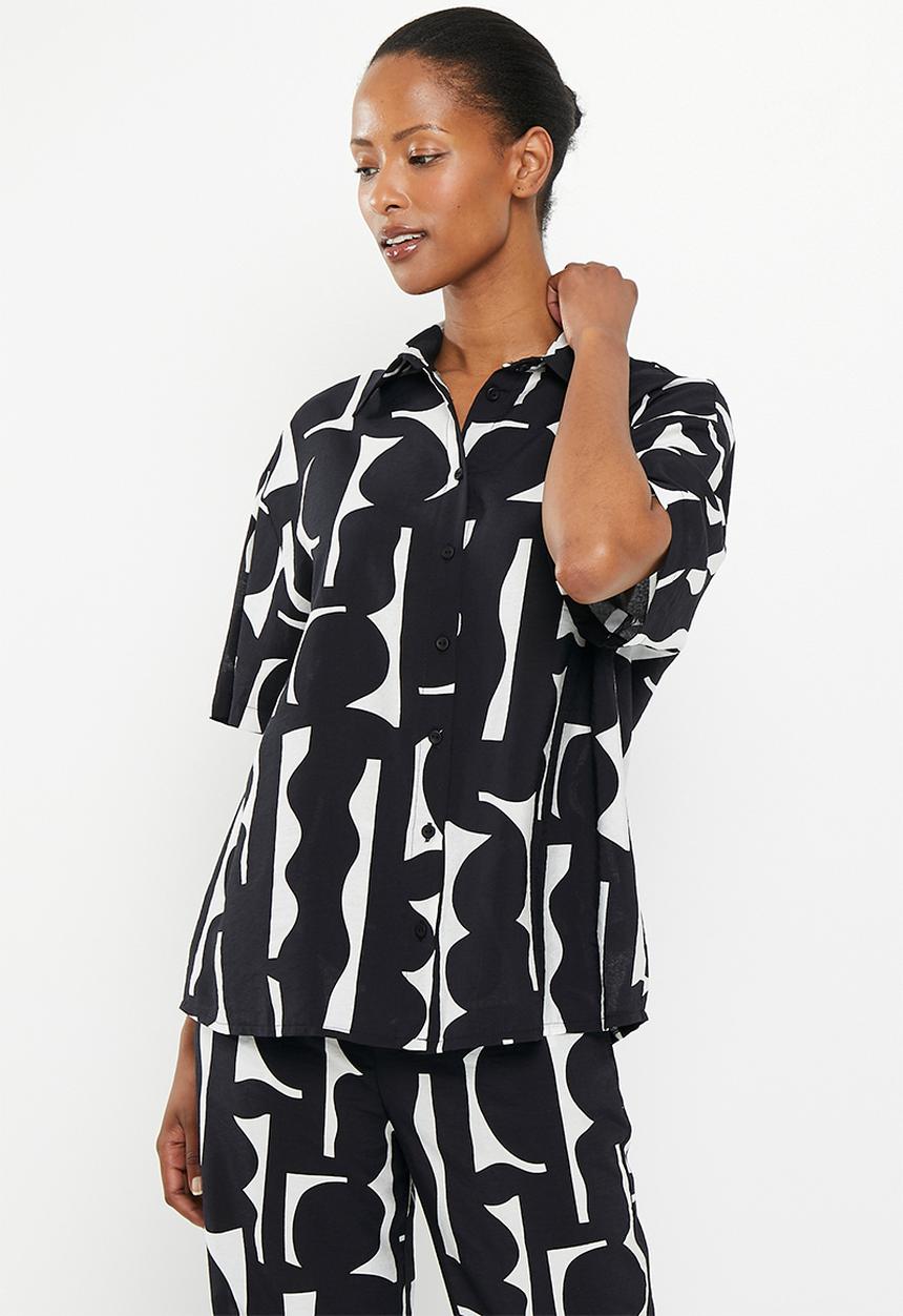 Me&B - The boxy viscose shirt - sea coral