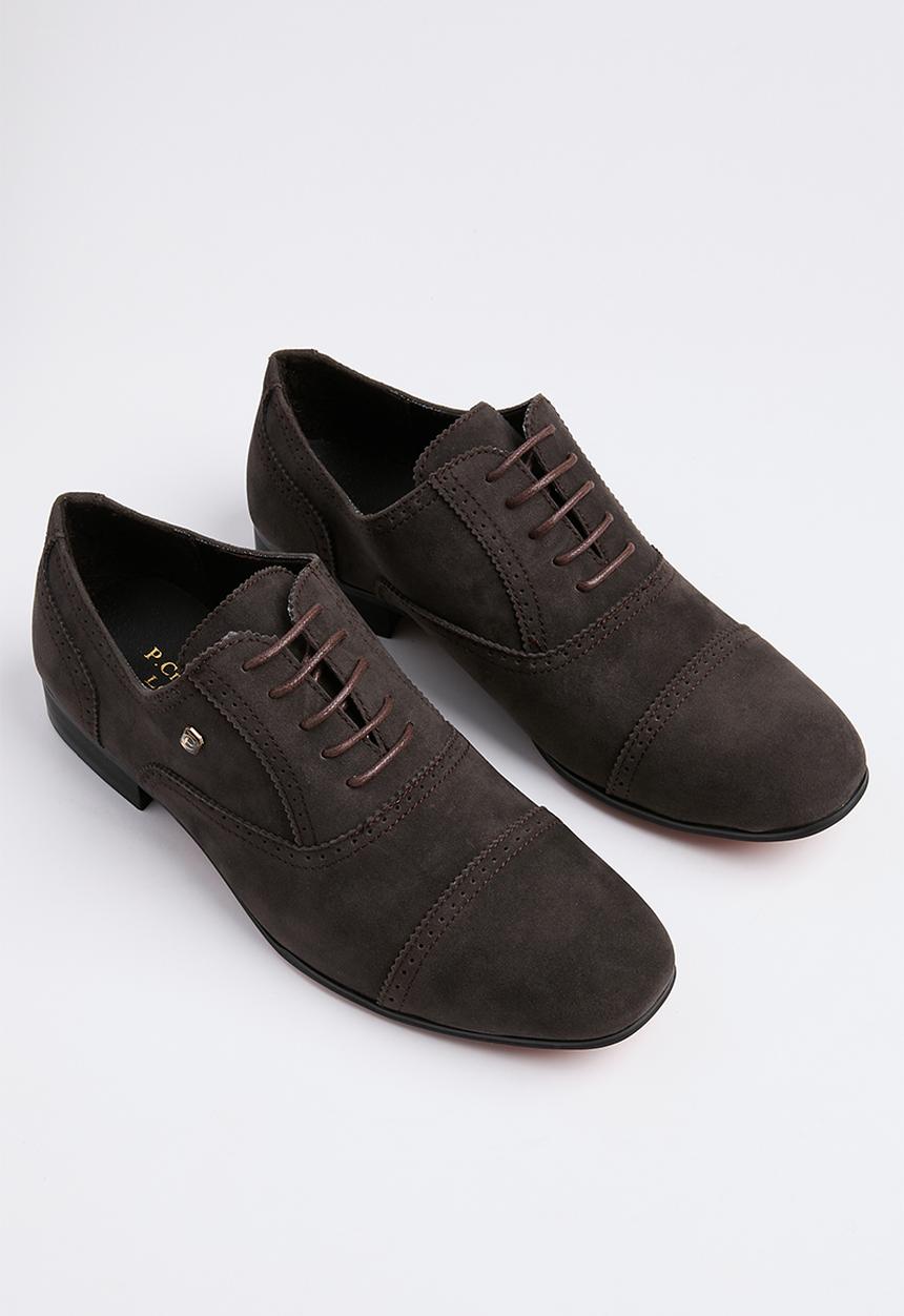 PC - Formal lace up brogue - espresso suede