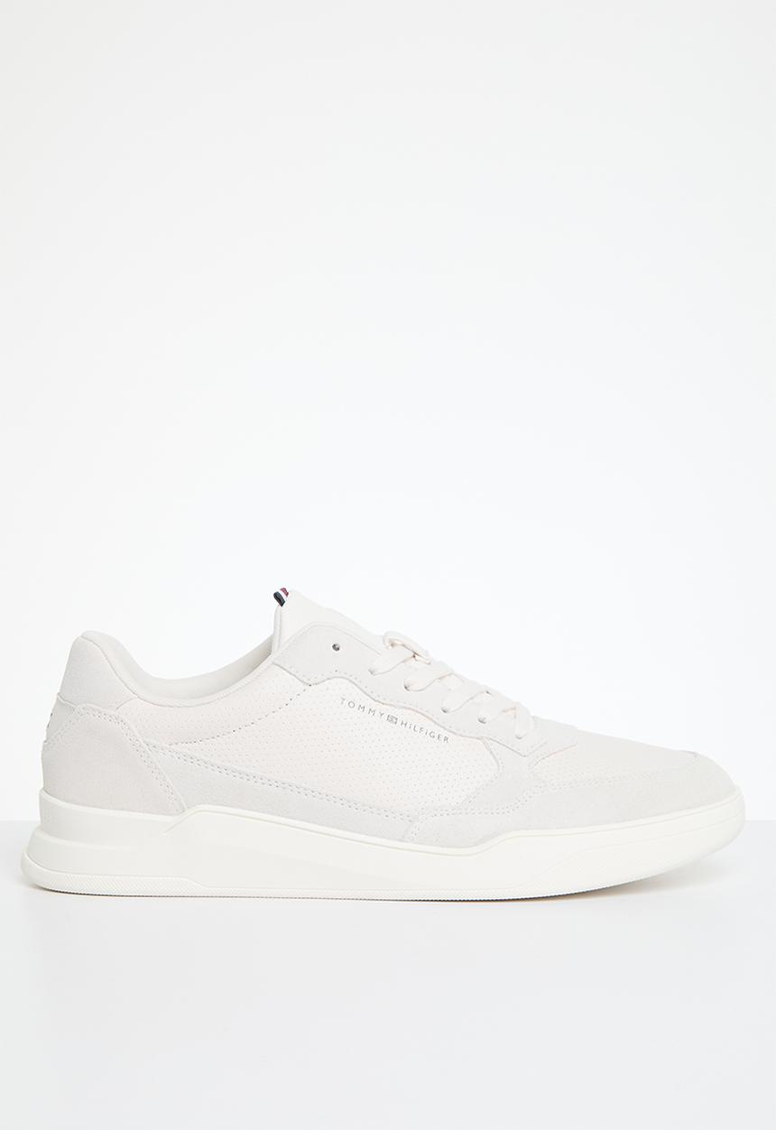 Tommy Hilfiger - Elevated cupsole suede - weathered white