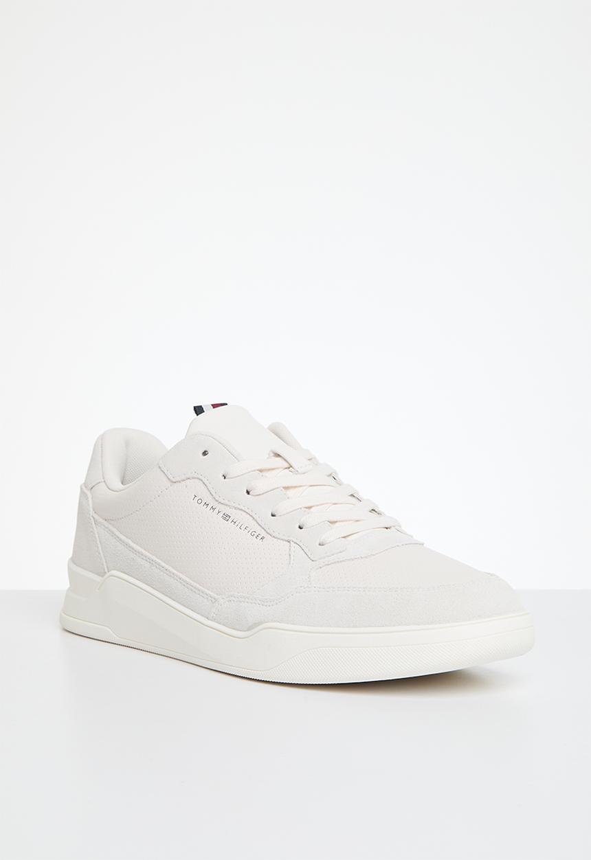 Tommy Hilfiger - Elevated cupsole suede - weathered white