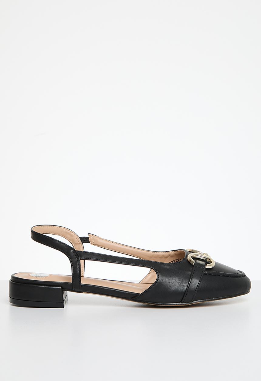 Footwork - Hannah slingback - black