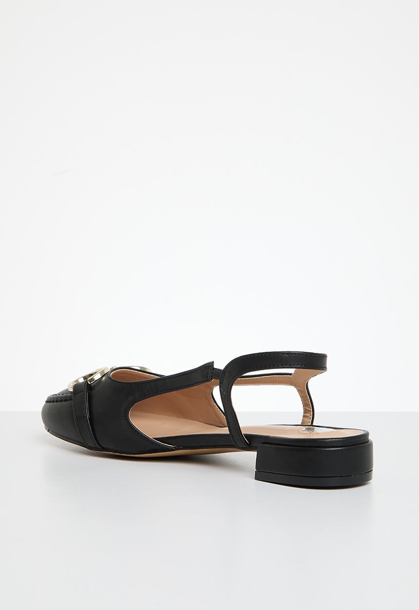 Footwork - Hannah slingback - black