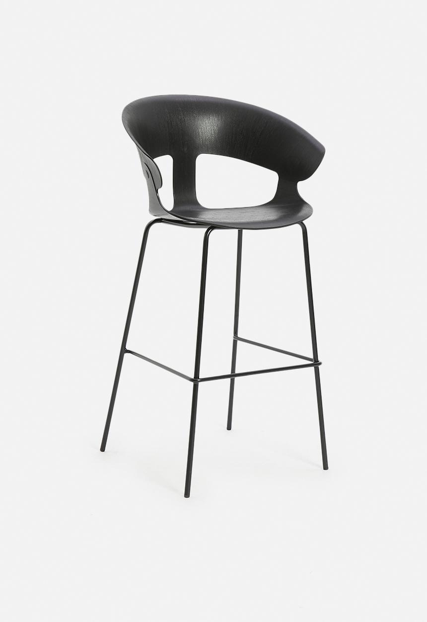 Sixth Floor - Wesley barstool - black