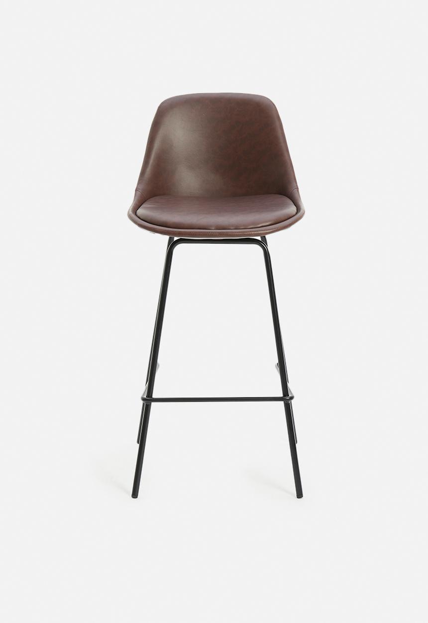 Sixth Floor - Santiago kitchen stool - brown 