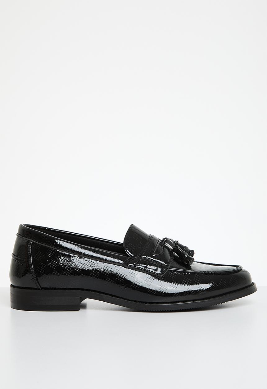 PC - Formal slip on bow - black squire patent