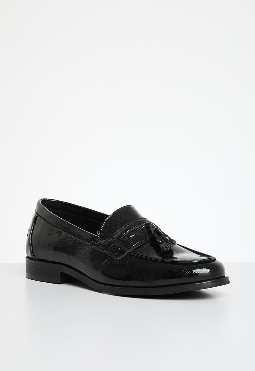 PC - Formal slip on bow - black squire patent