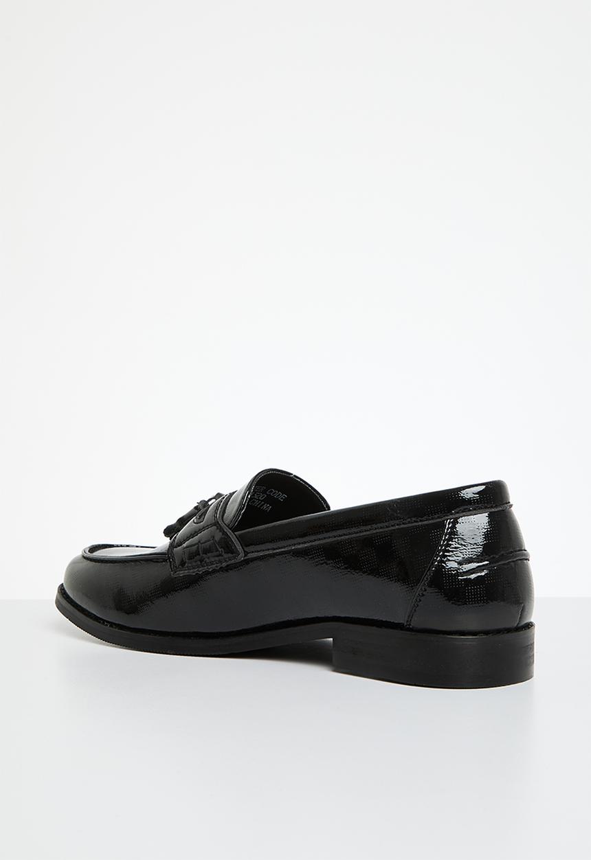 PC - Formal slip on bow - black squire patent