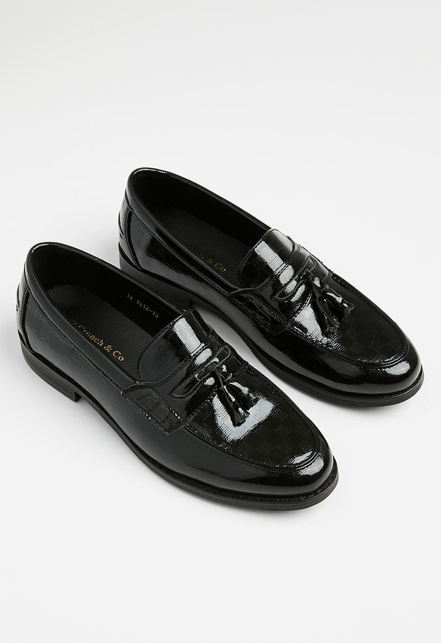PC - Formal slip on bow - black squire patent