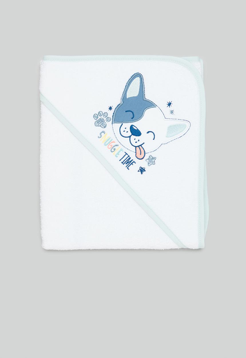 Character Group - Doggy hooded towels embroidered - blue