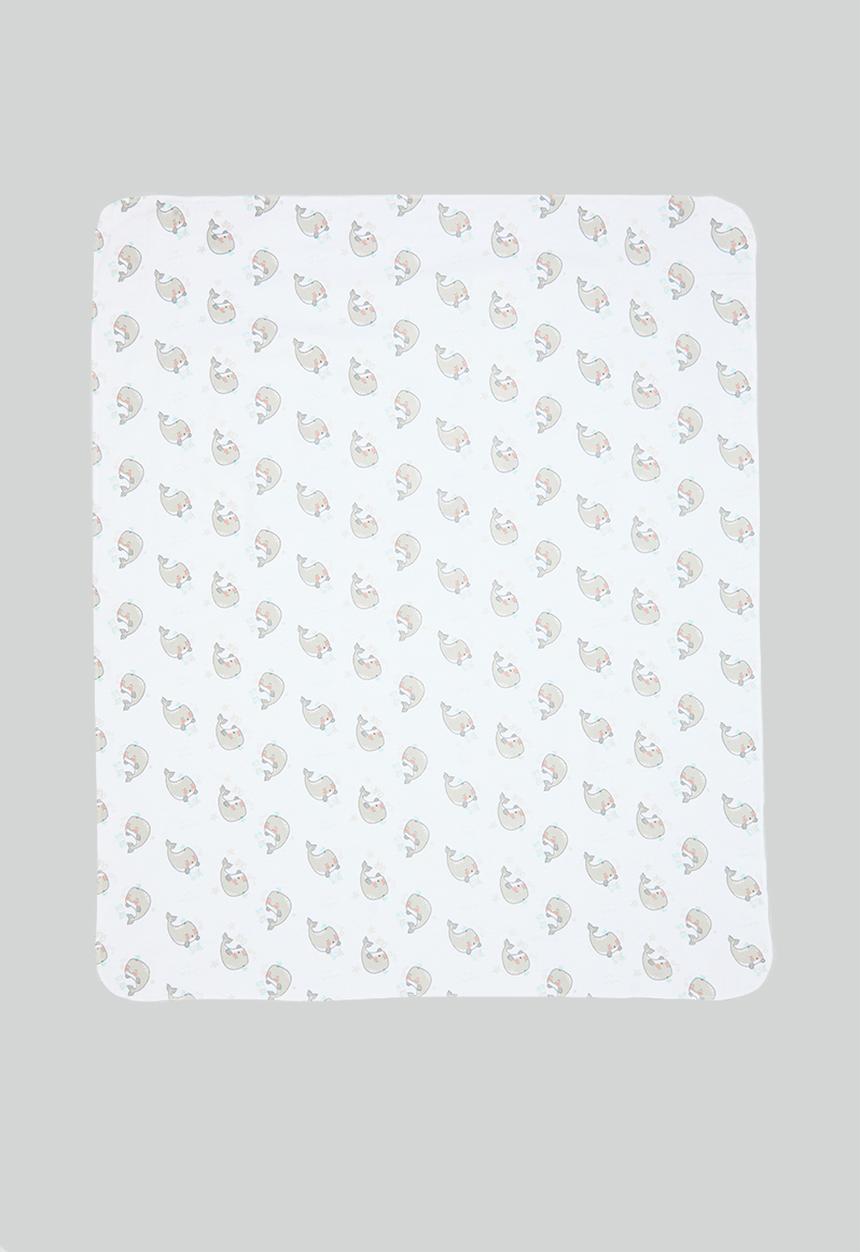 Character Group - Whale 2 pack receiving blankets - grey