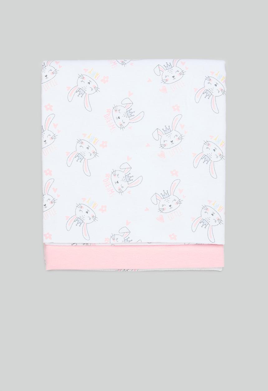 Character Group - Bunny fairy 2 pack receiving blankets - pink