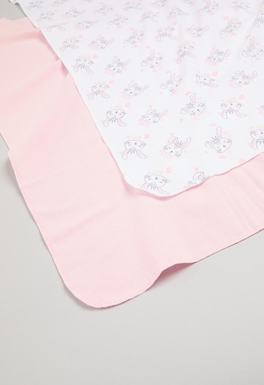 Character Group - Bunny fairy 2 pack receiving blankets - pink