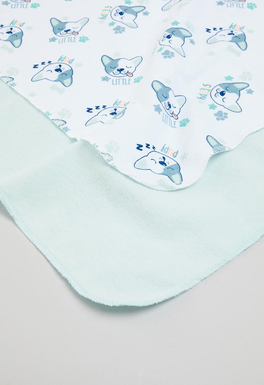 Character Group - Doggy 2 pack receiving blankets - blue