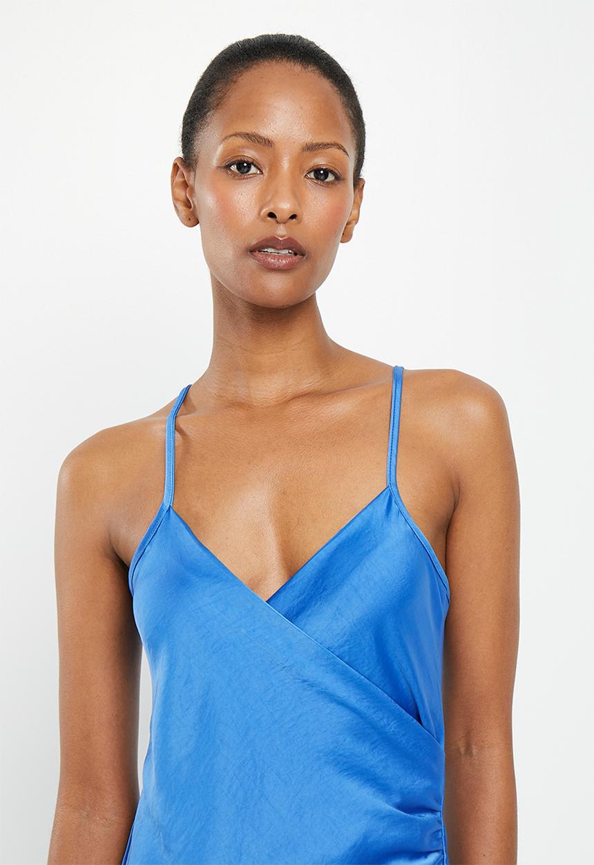 Me&B - The asanda slip dress - blue