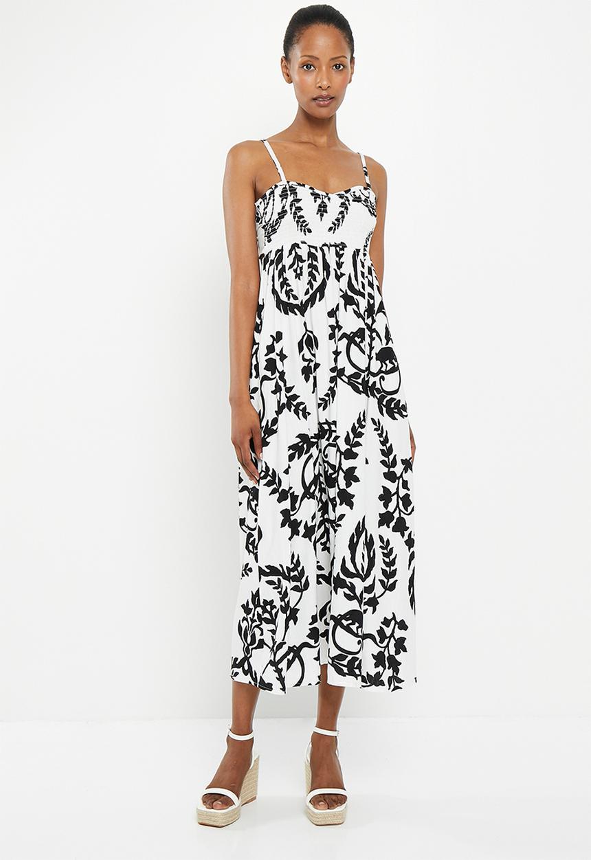 Me&B - The shirred bodice maxi sundress - monkey