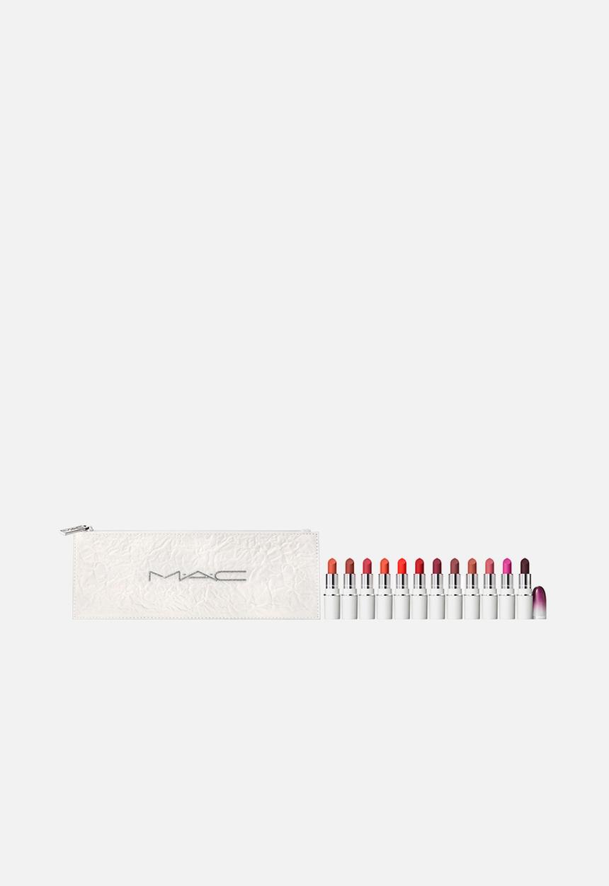 MAC - Bizzare Blizzard Lips By The Dozen Mini Powder Kiss Lipstick