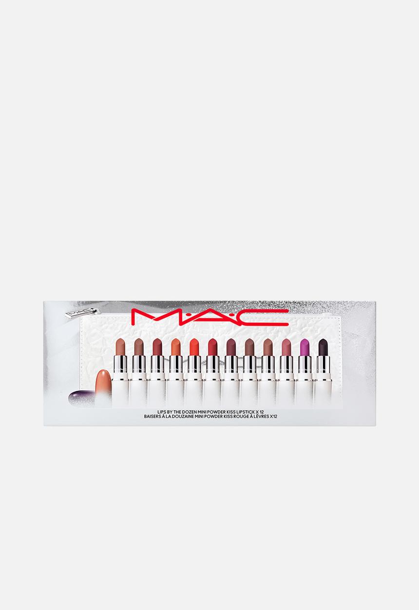 MAC - Bizzare Blizzard Lips By The Dozen Mini Powder Kiss Lipstick
