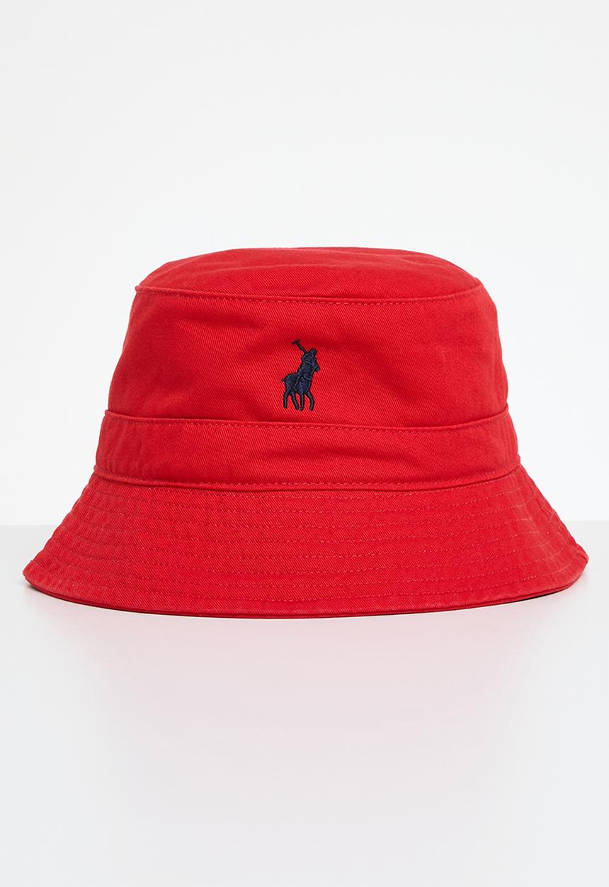 POLO - Kids classic twill bucket - red