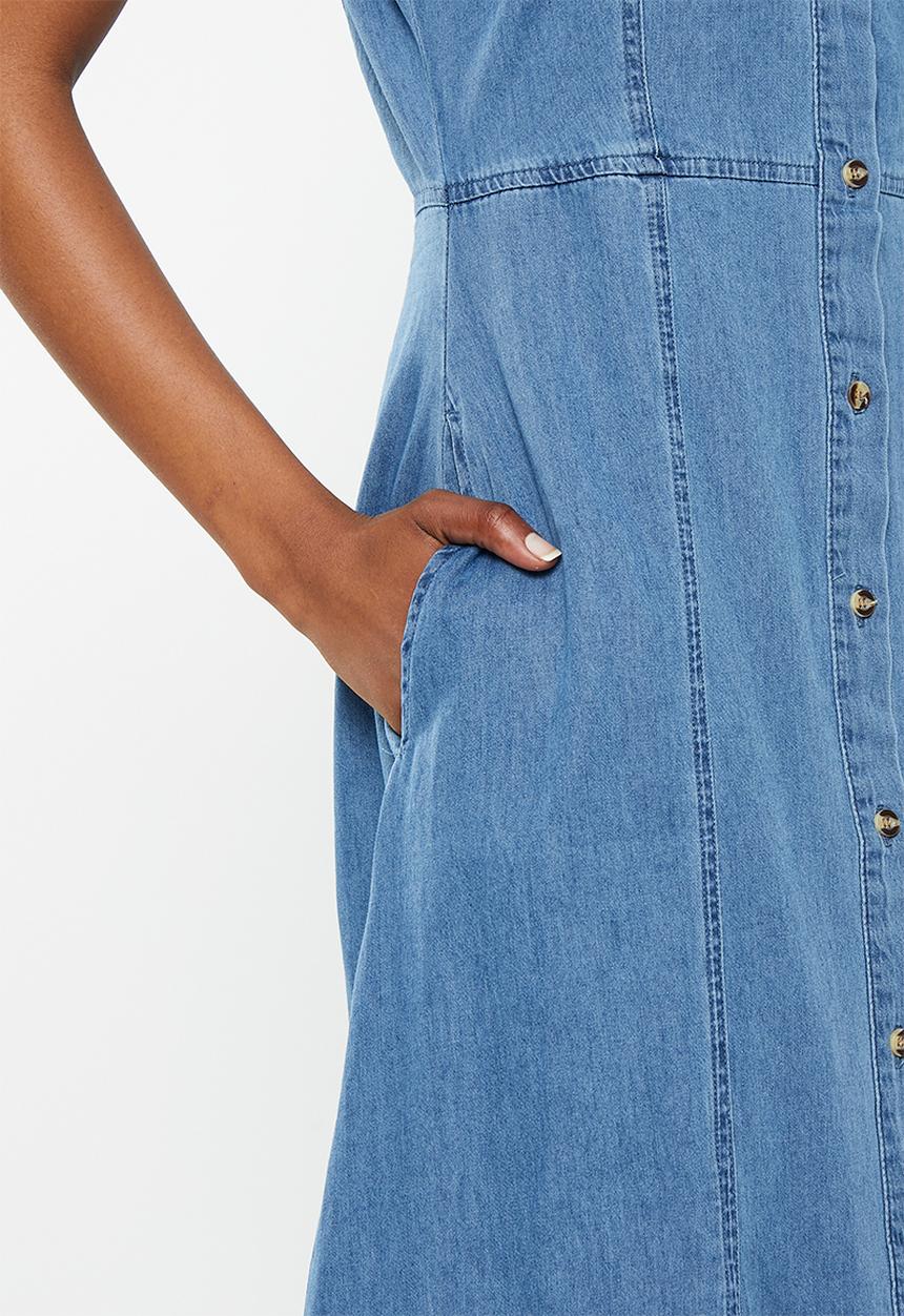 Me&B - Denim Shirtdress - Denim