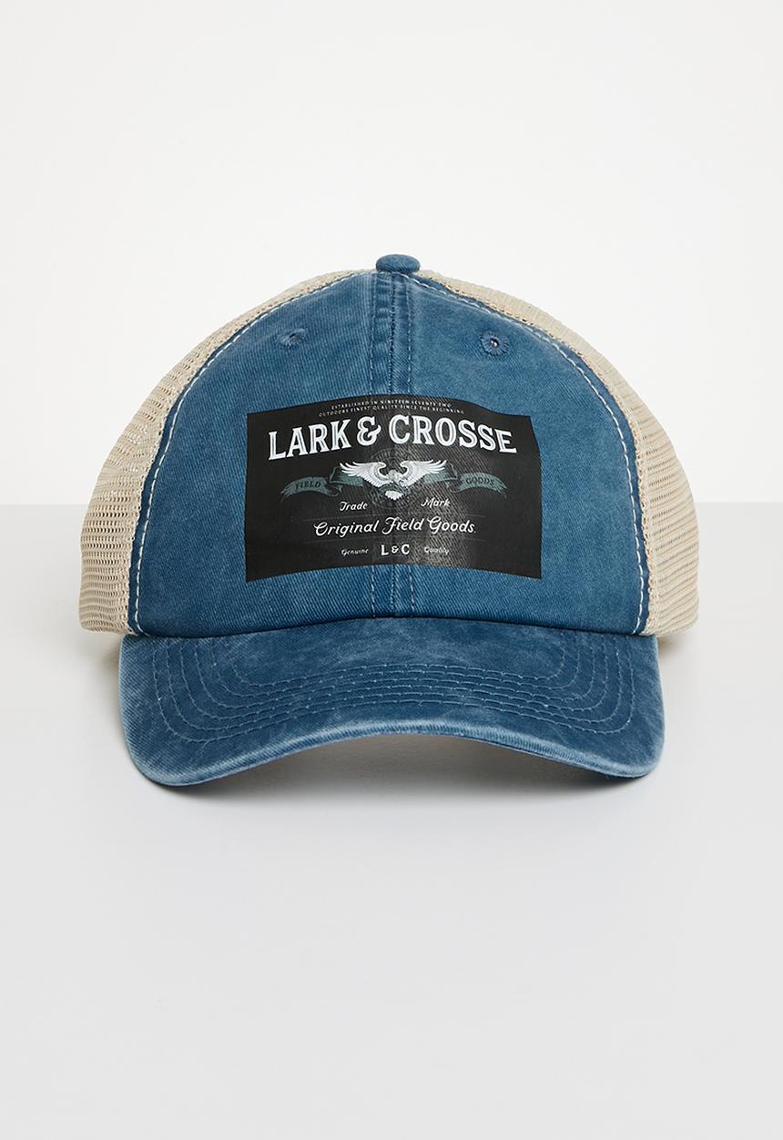 Lark & Crosse - Jake trucker cap - blue