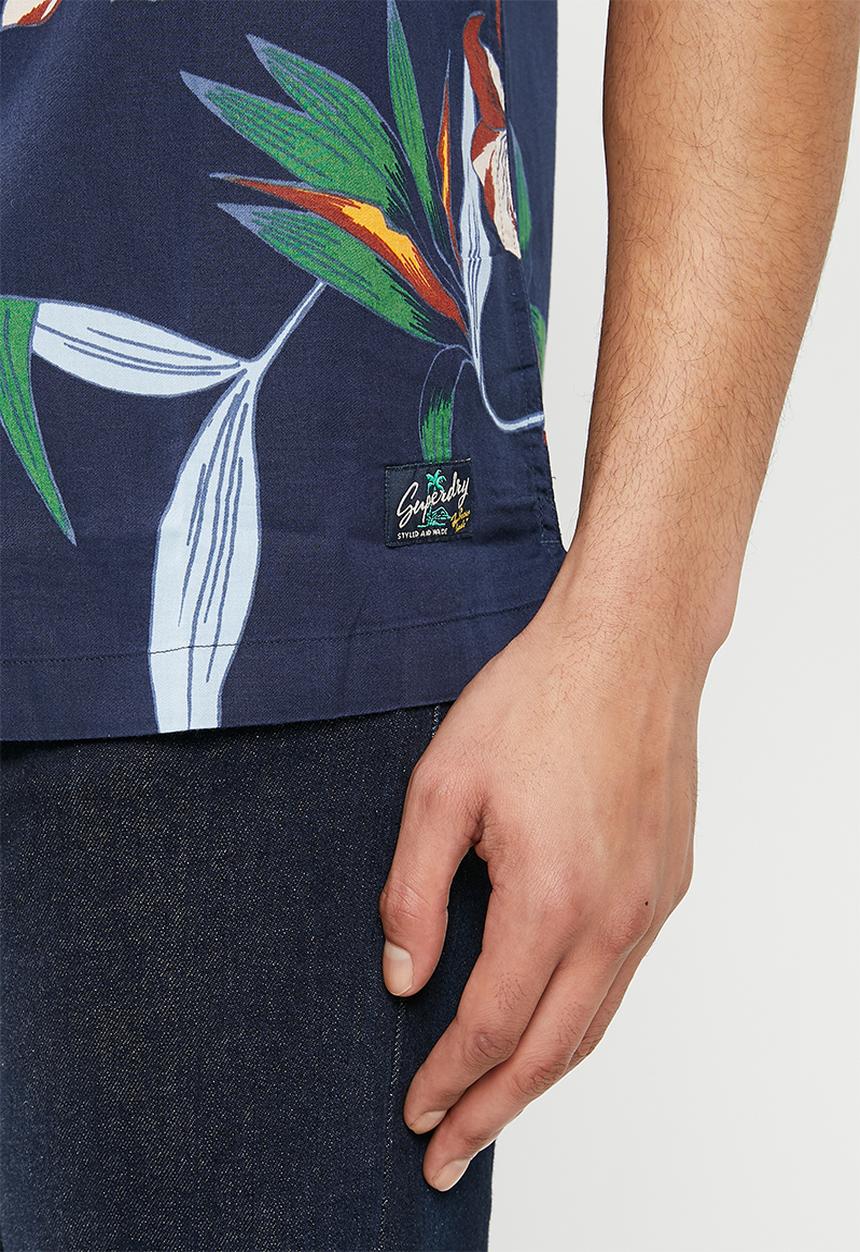 Superdry. - Vintage hawaiian s/s shirt - dark navy hawaiian