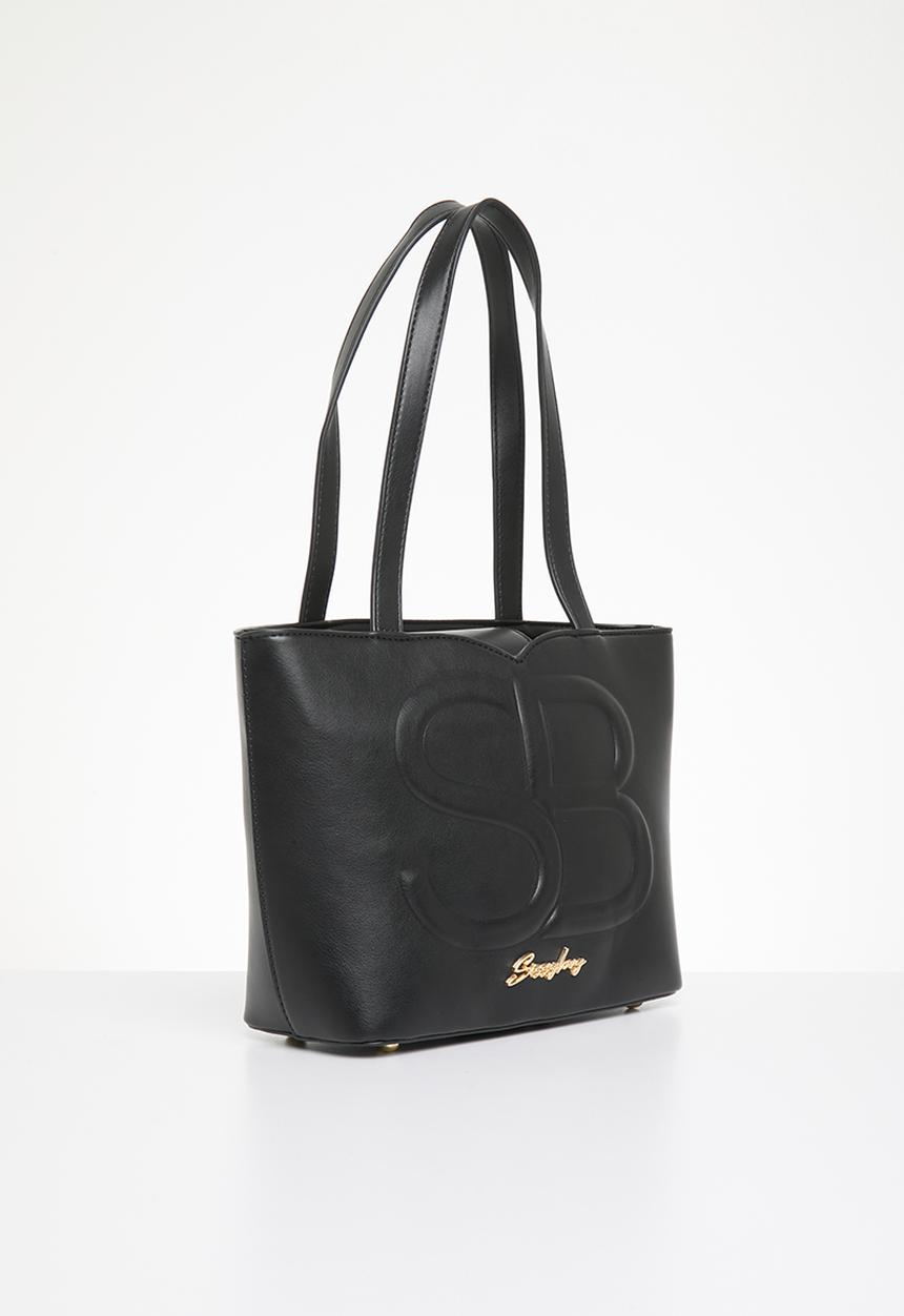 SISSY BOY - Embossed sb tote - black