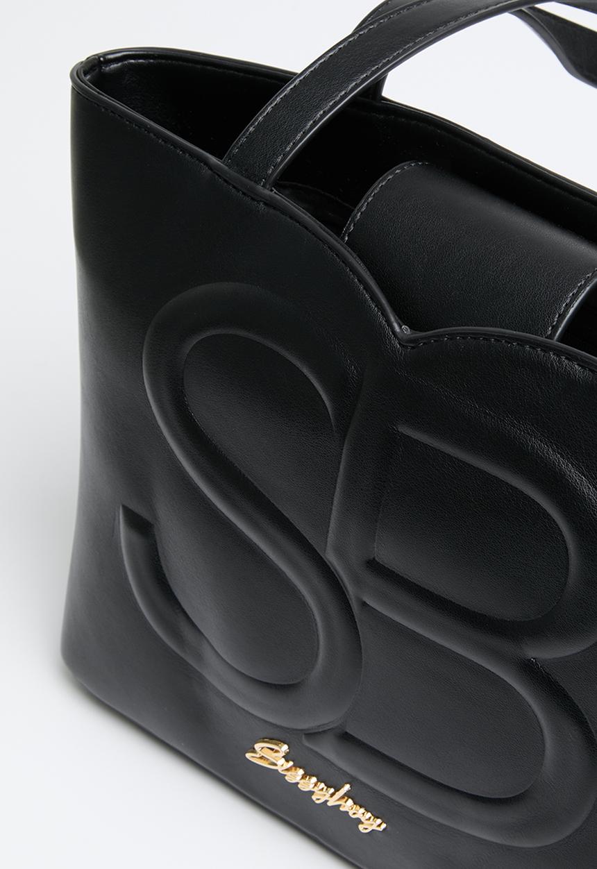 SISSY BOY - Embossed sb tote - black