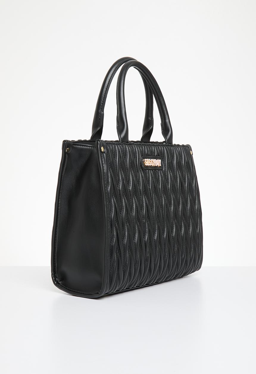SISSY BOY - Quilted mini tote - black