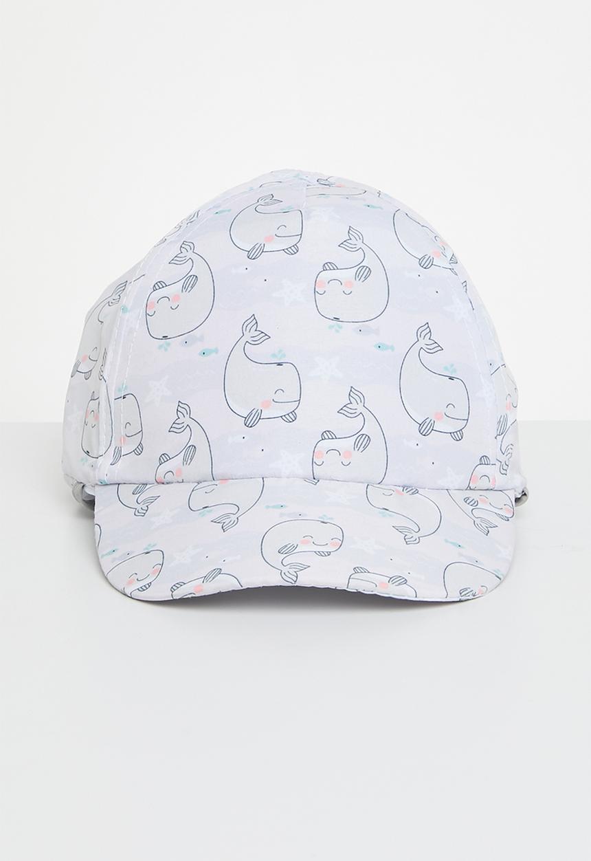 Character Group - Whale sun peak cap - grey