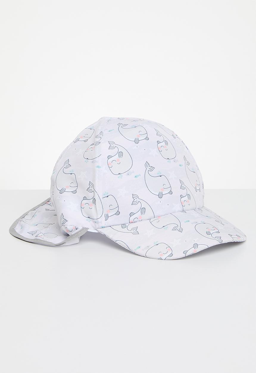 Character Group - Whale sun peak cap - grey