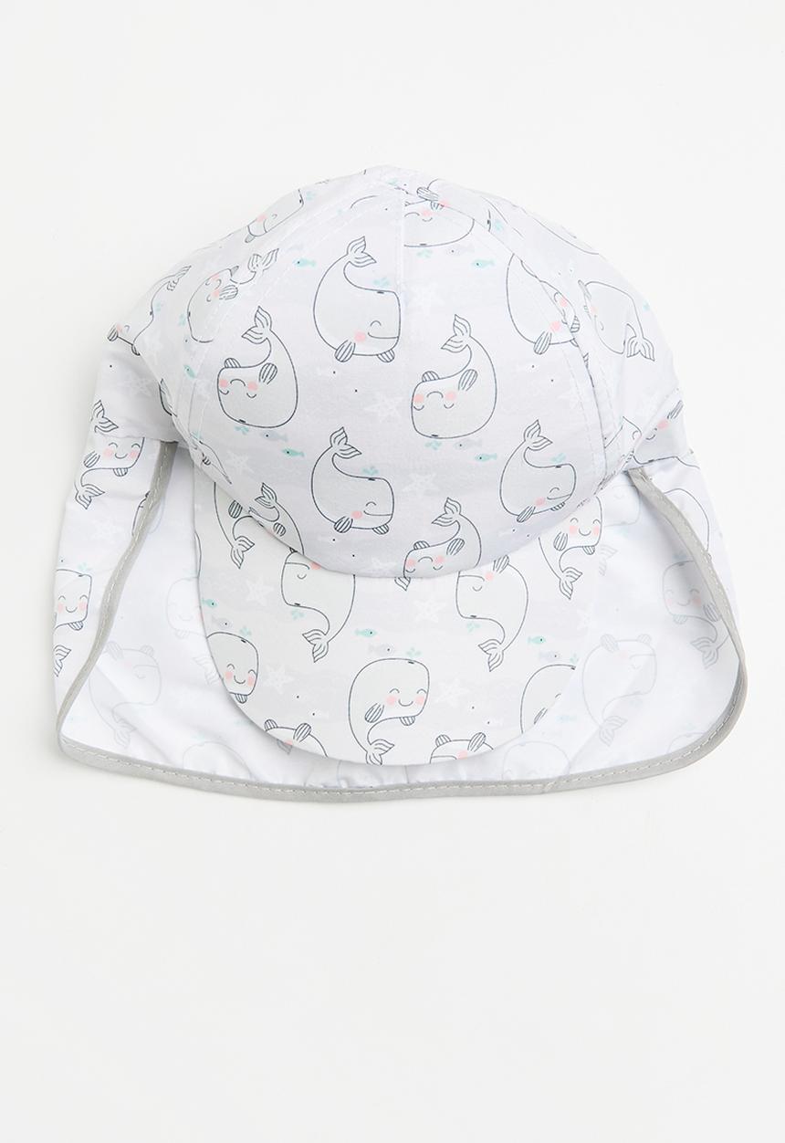 Character Group - Whale sun peak cap - grey