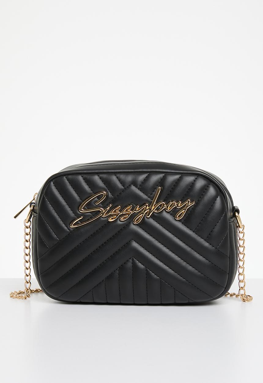 SISSY BOY - Quilted camera bag - black
