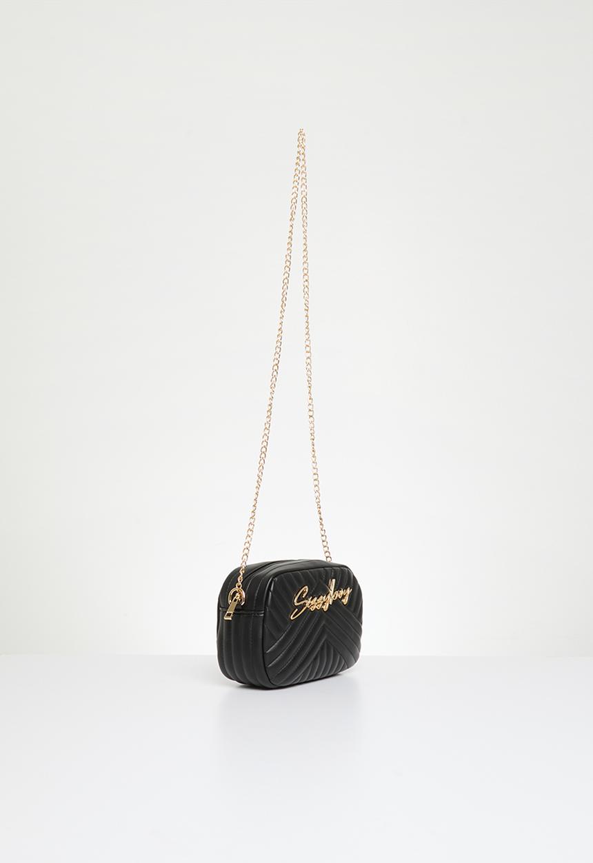 SISSY BOY - Quilted camera bag - black