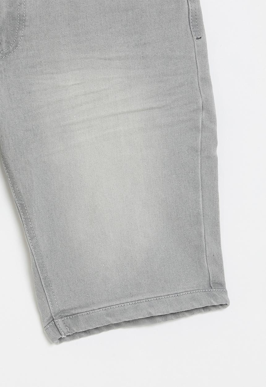 SOVIET - Boys denim short - grey