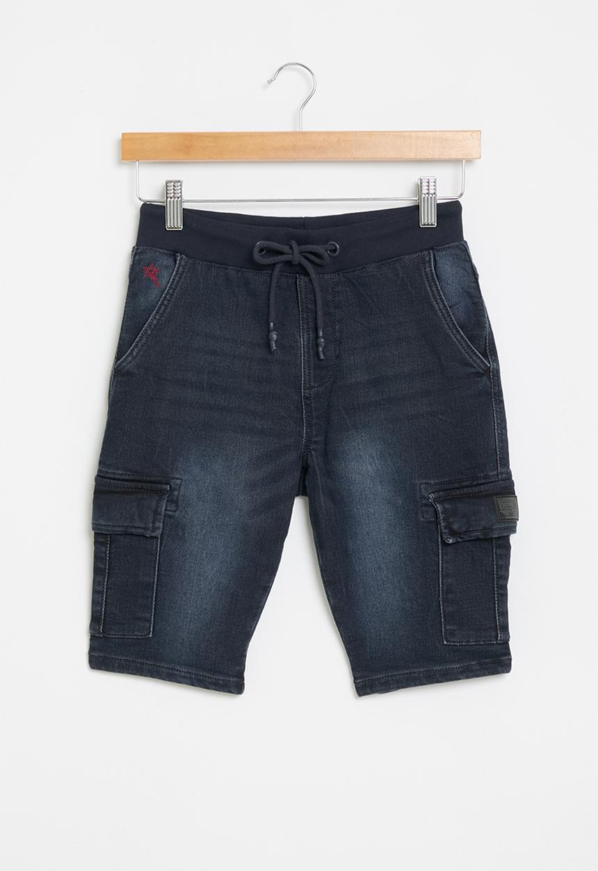 SOVIET - Boys denim short - blue 