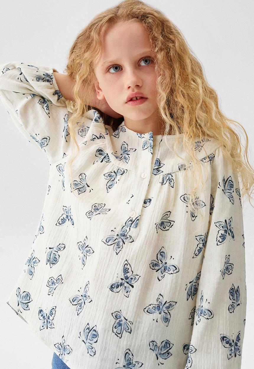 MANGO - Blouse belinda - ligth beige
