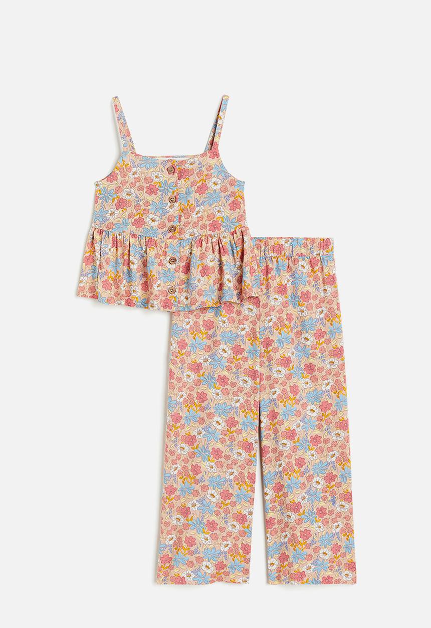 H&M - 2 Piece set - powder pink floral