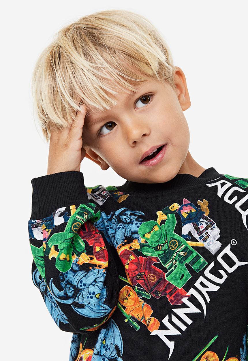 H&M - Printed sweatshirt - black lego ninjago 