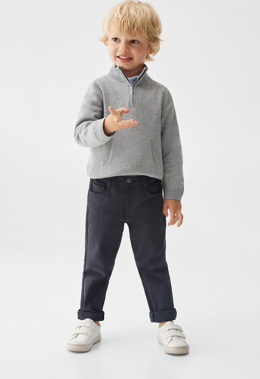 MANGO - Trousers lima - navy