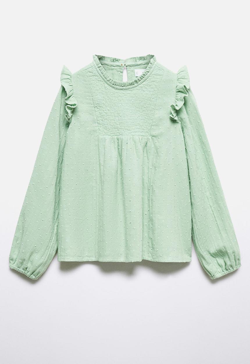 MANGO - Blouse becca - green