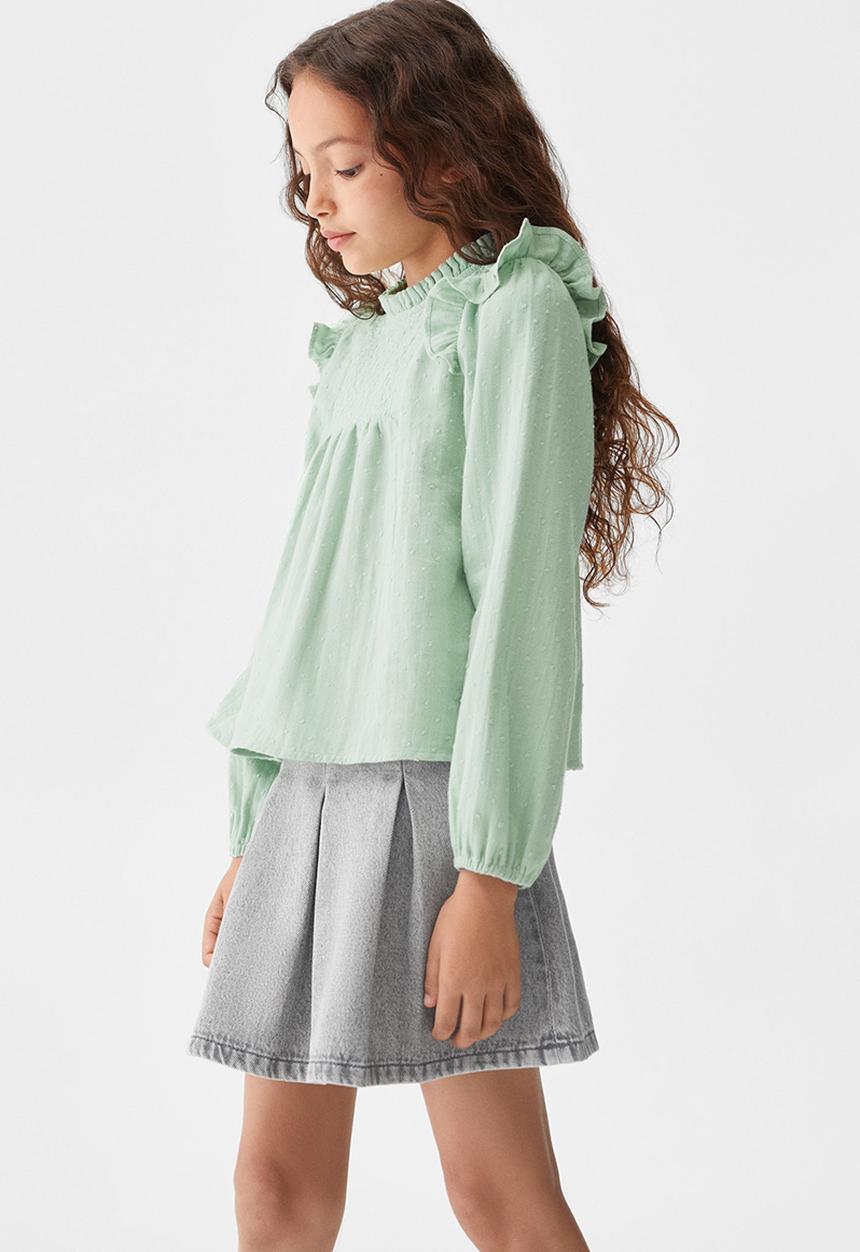 MANGO - Blouse becca - green
