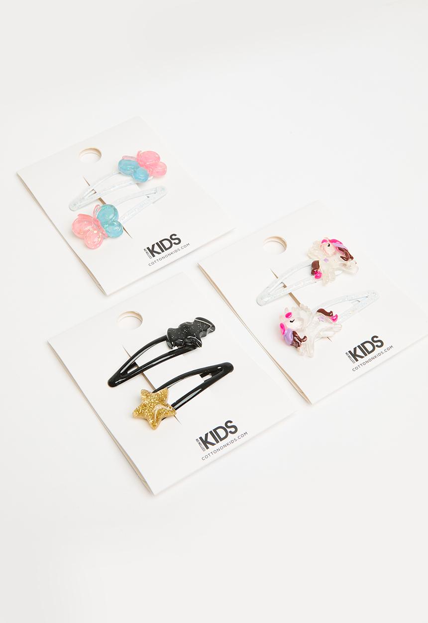 Cotton On - Kids snap clip pack - multi 