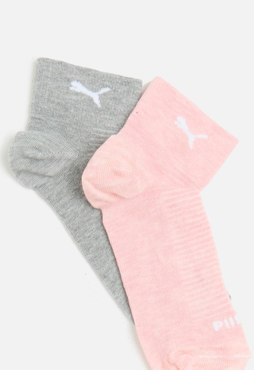 PUMA - Ladies 2 pack sneaker sock - rosewater & high rise