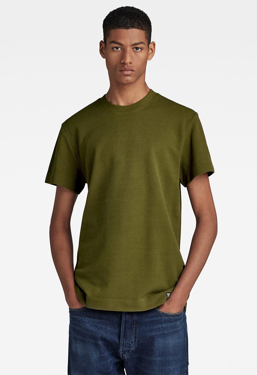 G-STAR - Essential pique r t Nelson pique o - dark olive