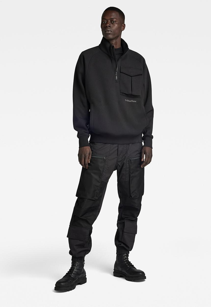 G-STAR - Anorak loose sw Dry ashor sweat - dk black