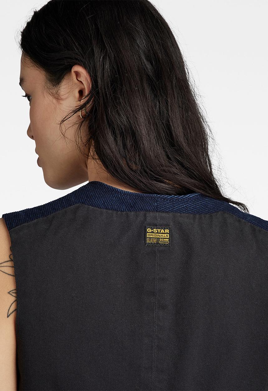 G-STAR - Denim waistcoat wmn -rinsed
