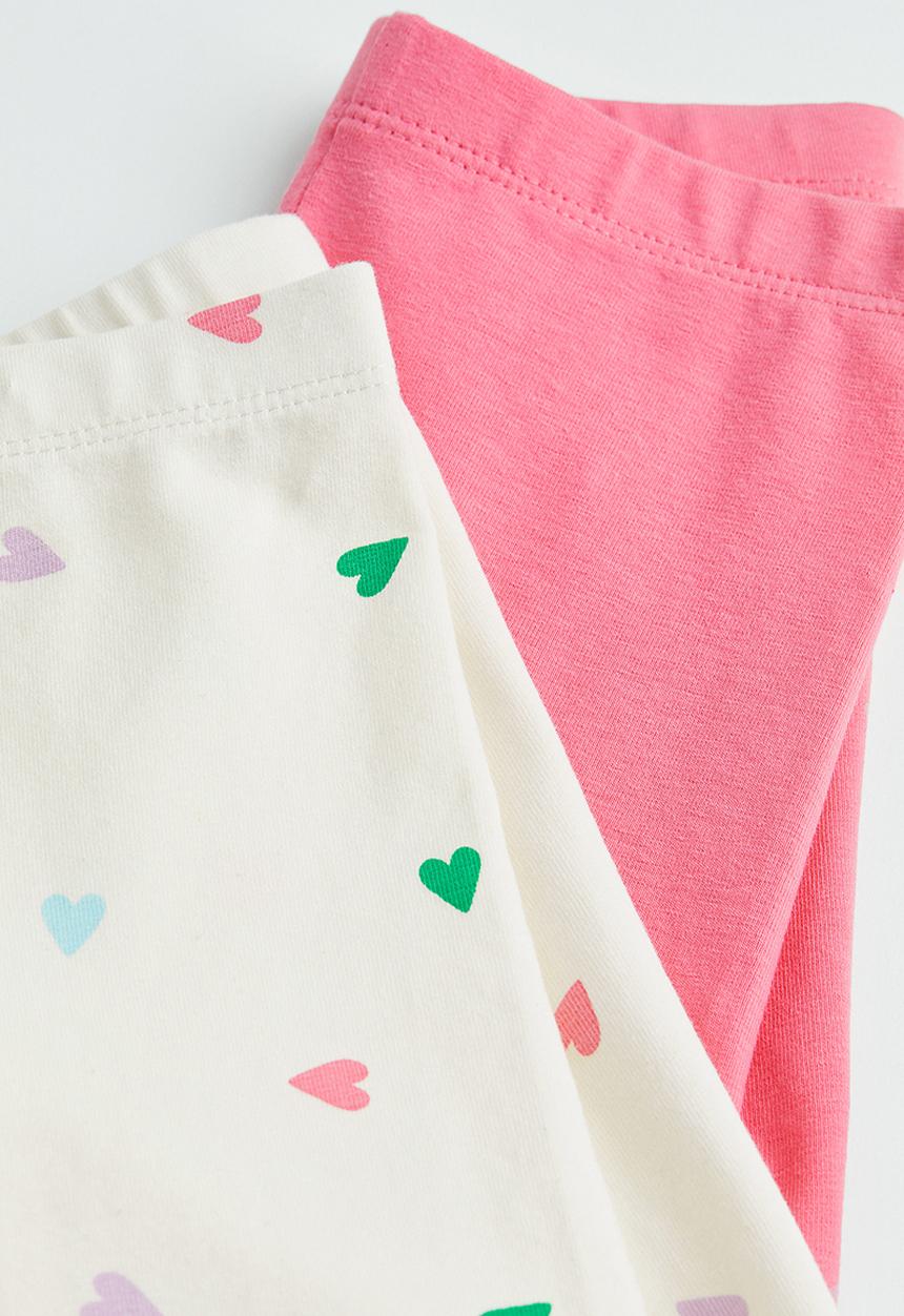 H&M - 2 Pack cycling shorts - pink hearts