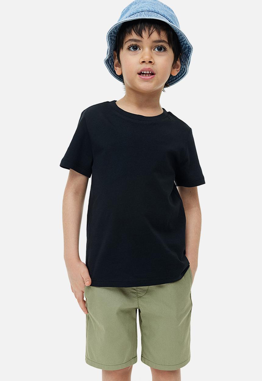 H&M - Cotton chino shorts - light khaki green